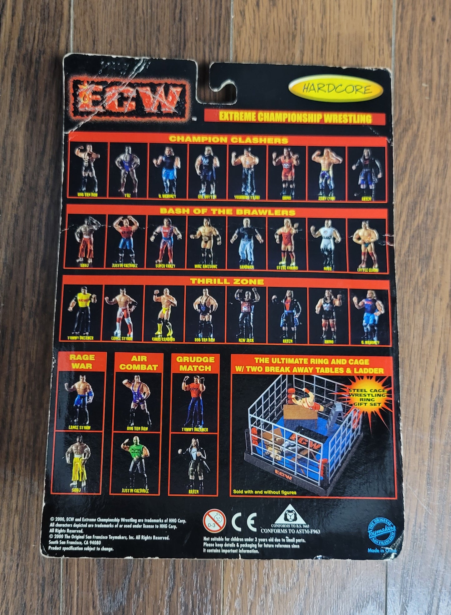 2000 Toy Makers ECW Nova Bash Brawlers Hardcore Wrestling Action Figure