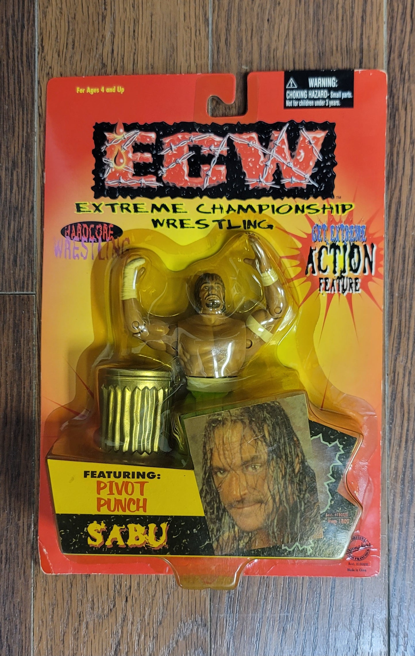 1999 Toy Makers ECW Sabu Hardcore Wrestling Action Figure