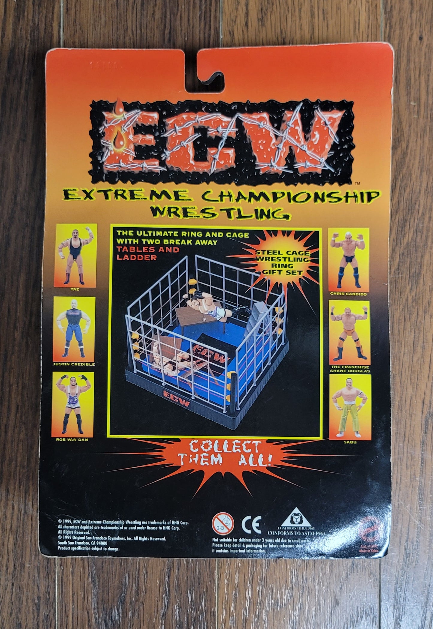 1999 Toy Makers ECW Chris Candido Hardcore Wrestling Action Figure