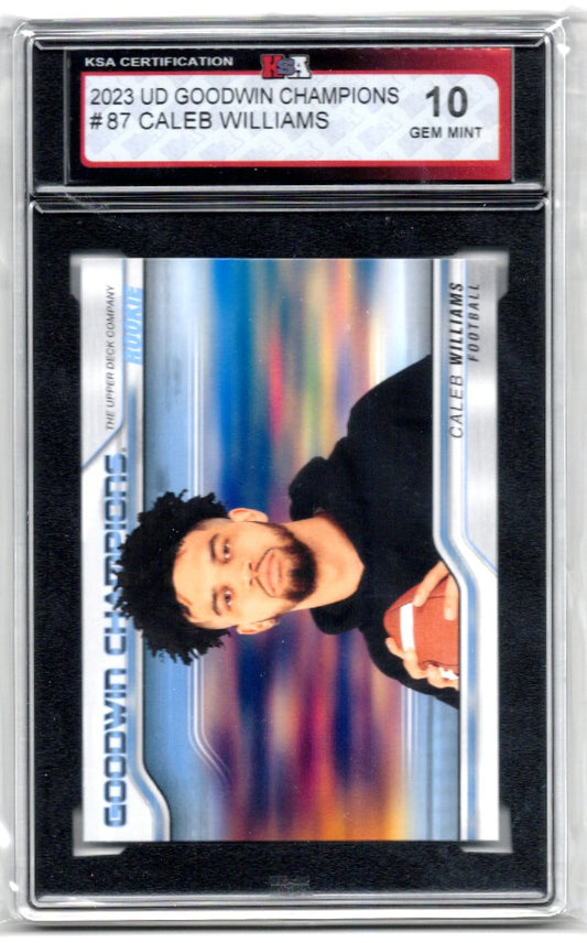 2023 Upper Deck Goodwin Champions Caleb Williams Card #87 Graded Card KSA 10.00