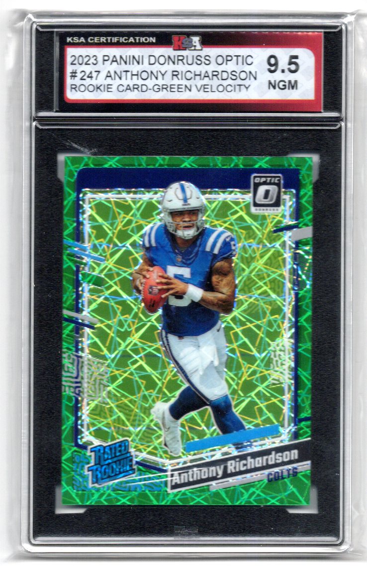 2023 Panini Donruss Optic Anthony Richardson Card #247 Graded Card KSA 9.5