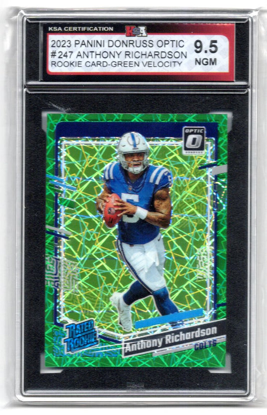 2023 Panini Donruss Optic Anthony Richardson Card #247 Graded Card KSA 9.5