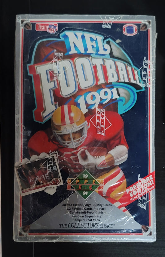 1991 Upper Deck Football Cards Hobby Box (36 Packs)