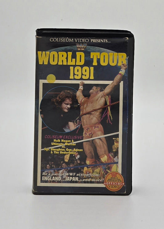 1991 WWF World Tour Clamshell VHS Tape