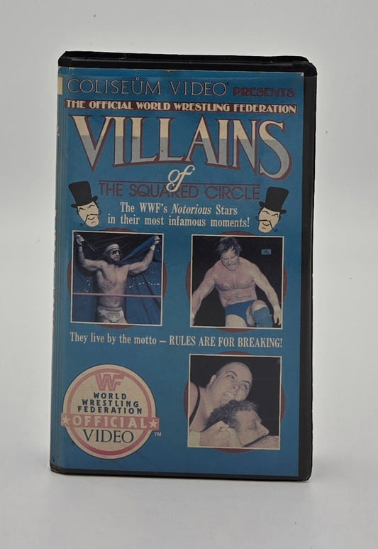 1986 WWF Villains of the Squared Circle Clamshell VHS Tape