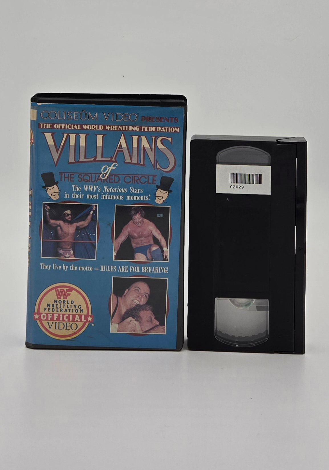 1986 WWF Villains of the Squared Circle Clamshell Case VHS Tape