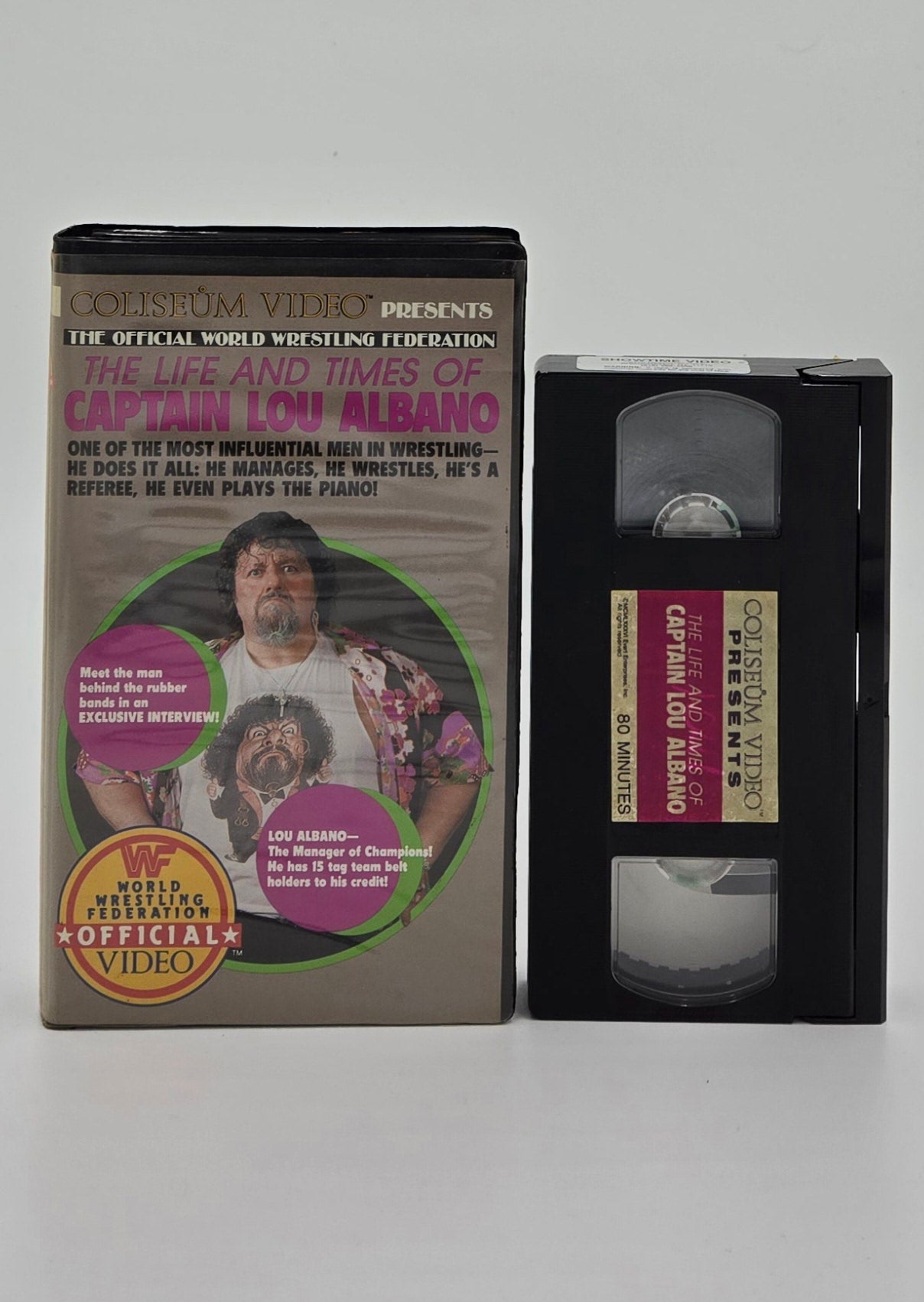 1986 WWF The Life and Times of Captain Lou Albano Clamshell VHS Tape