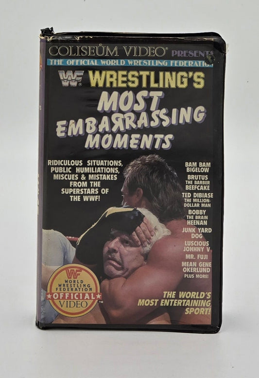 1987 WWF Wrestling’s Most Embarrassing Moments Clamshell VHS Tape