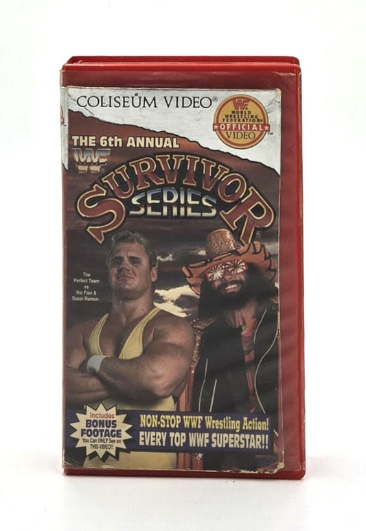 1993 WWF WWE 6th Annual Survivor Series VHS Tape Clamshell