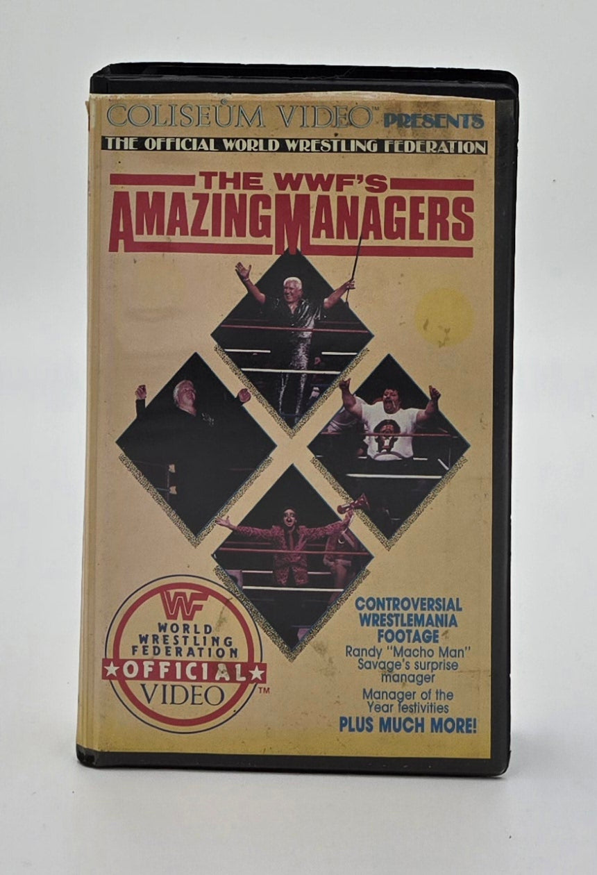 1985 WWF’s Amazing Managers Clamshell VHS Tape