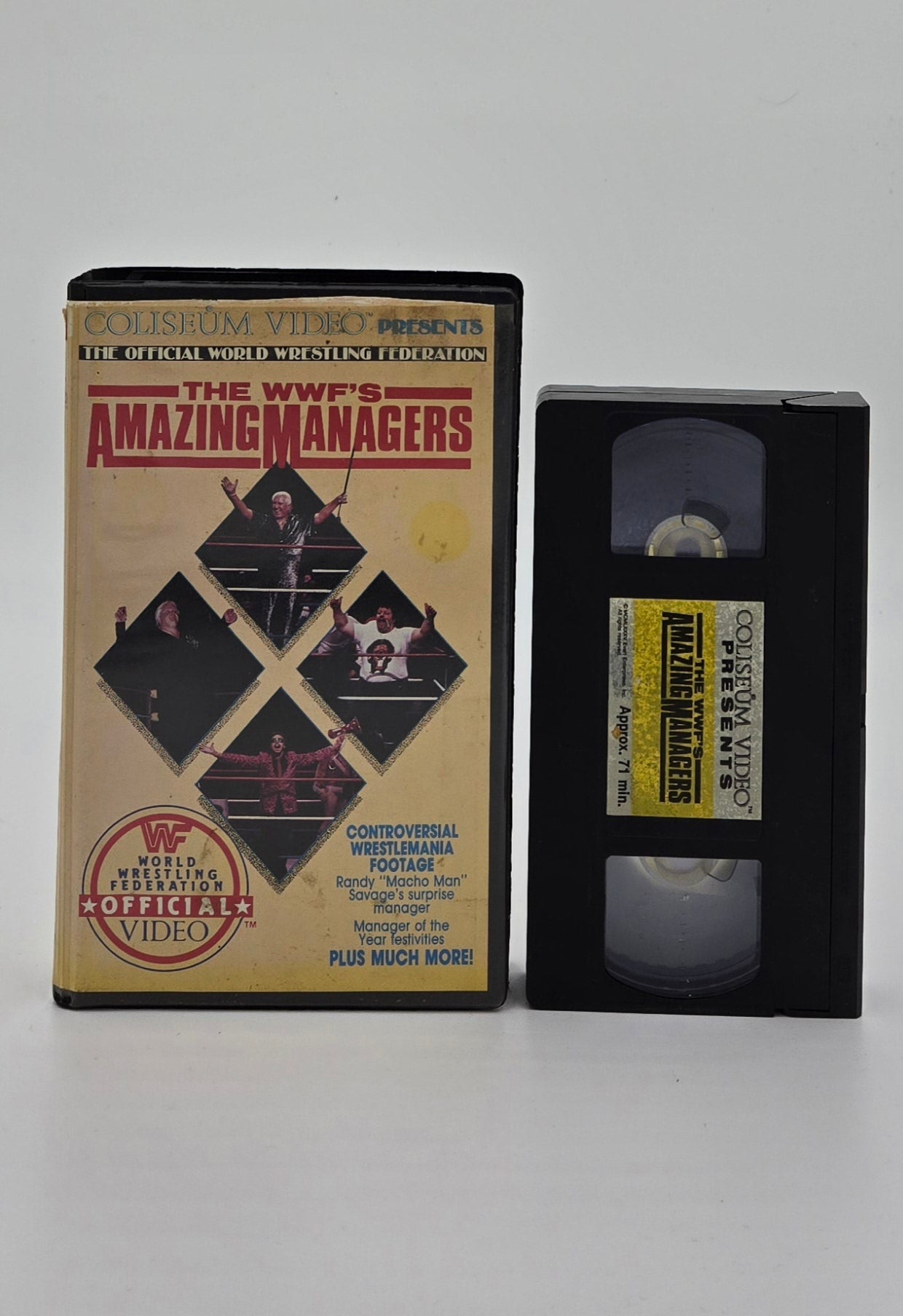 1985 WWF’s Amazing Managers Clamshell VHS Tape