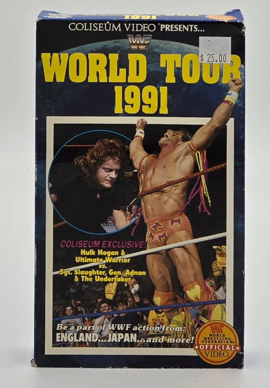 1991 Official WWF World Tour VHS Tape