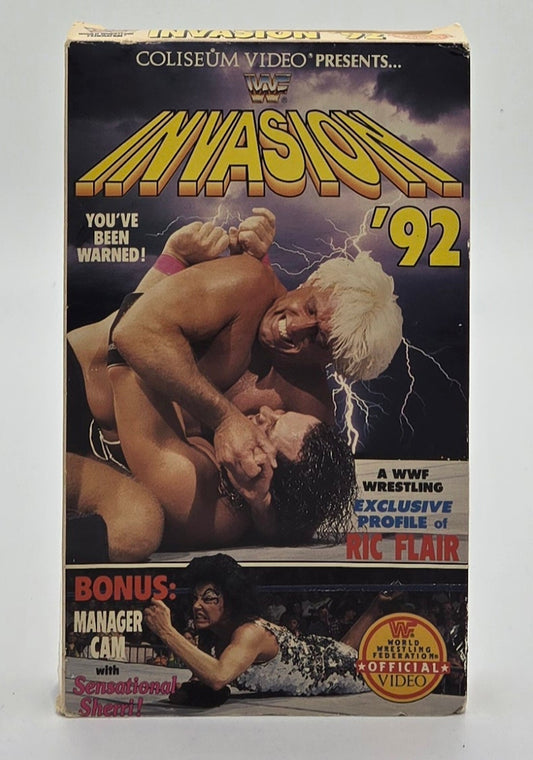 1992 WWF Invasion ‘92 Vintage VHS Tape