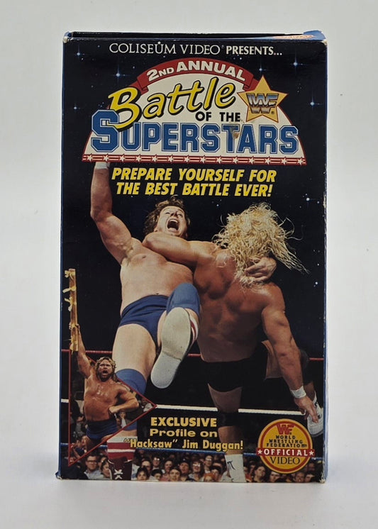 1991 Official WWF 2nd Annual Battle of the Superstars Vintage VHS Tape