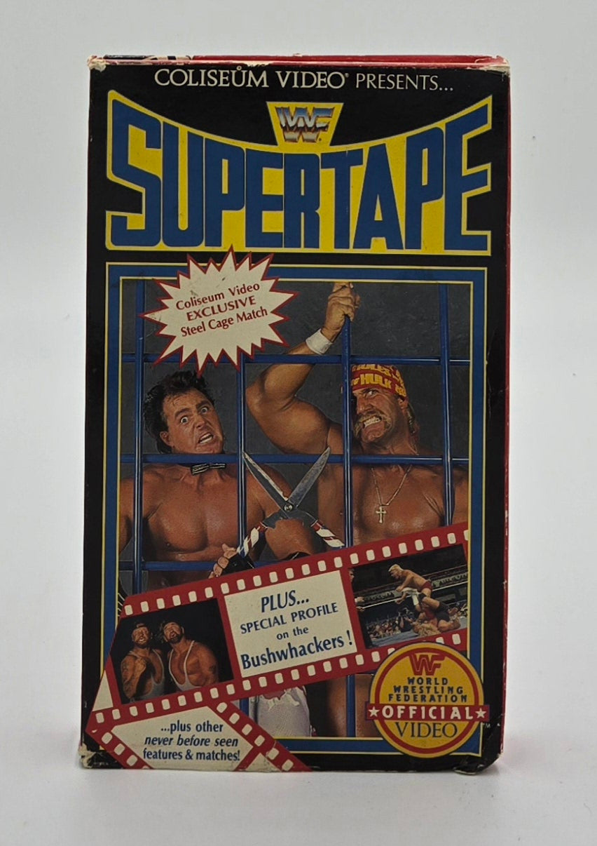 1990 WWF Supertape Exclusive Steel Cage Match VHS Tape