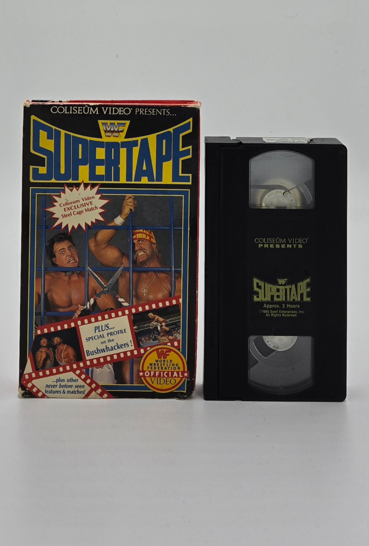 1990 WWF Supertape Exclusive Steel Cage Match VHS Tape