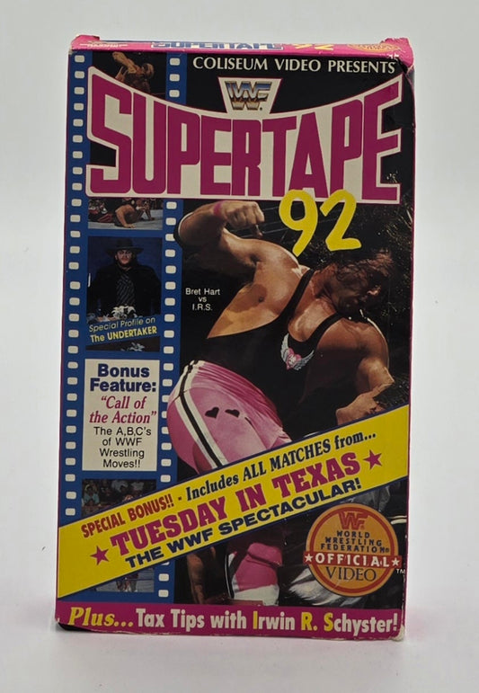 1992 WWF Supertape ‘92 Vintage VHS Tape