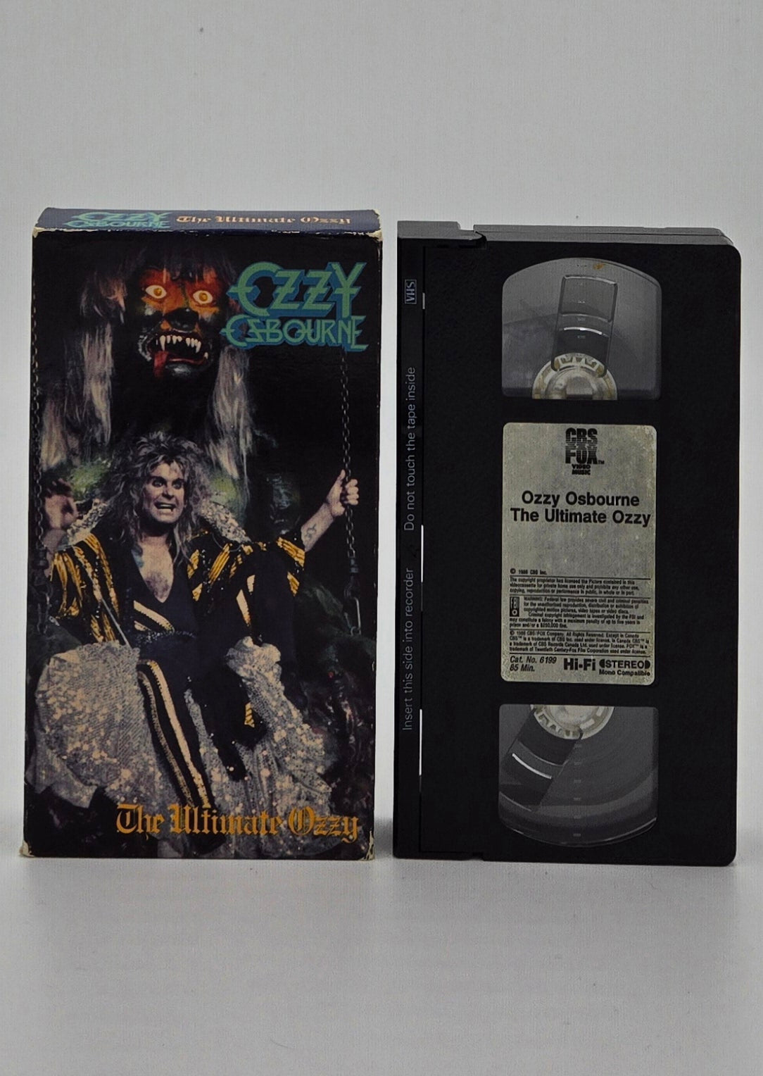 1986 Ozzy Osbourne The Ultimate Ozzy VHS Tape