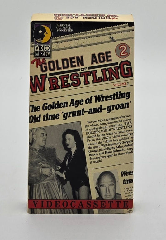 1986 Video Late Show The Golden Age of Wrestling Vol. 2 VHS Tape