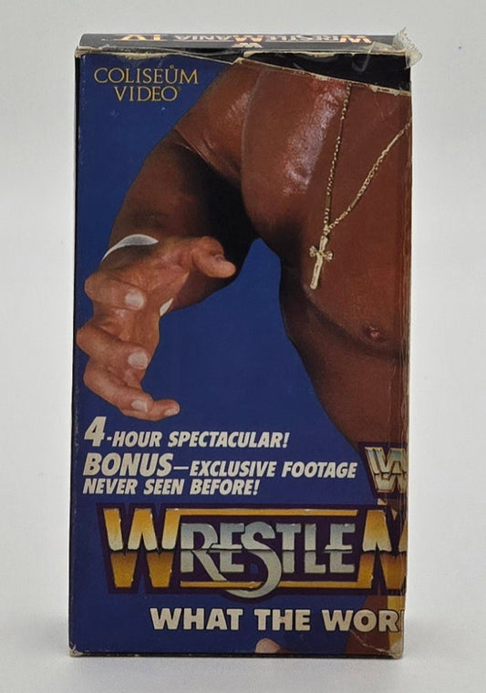 1988 WWF Wrestlemania IV VHS Tape