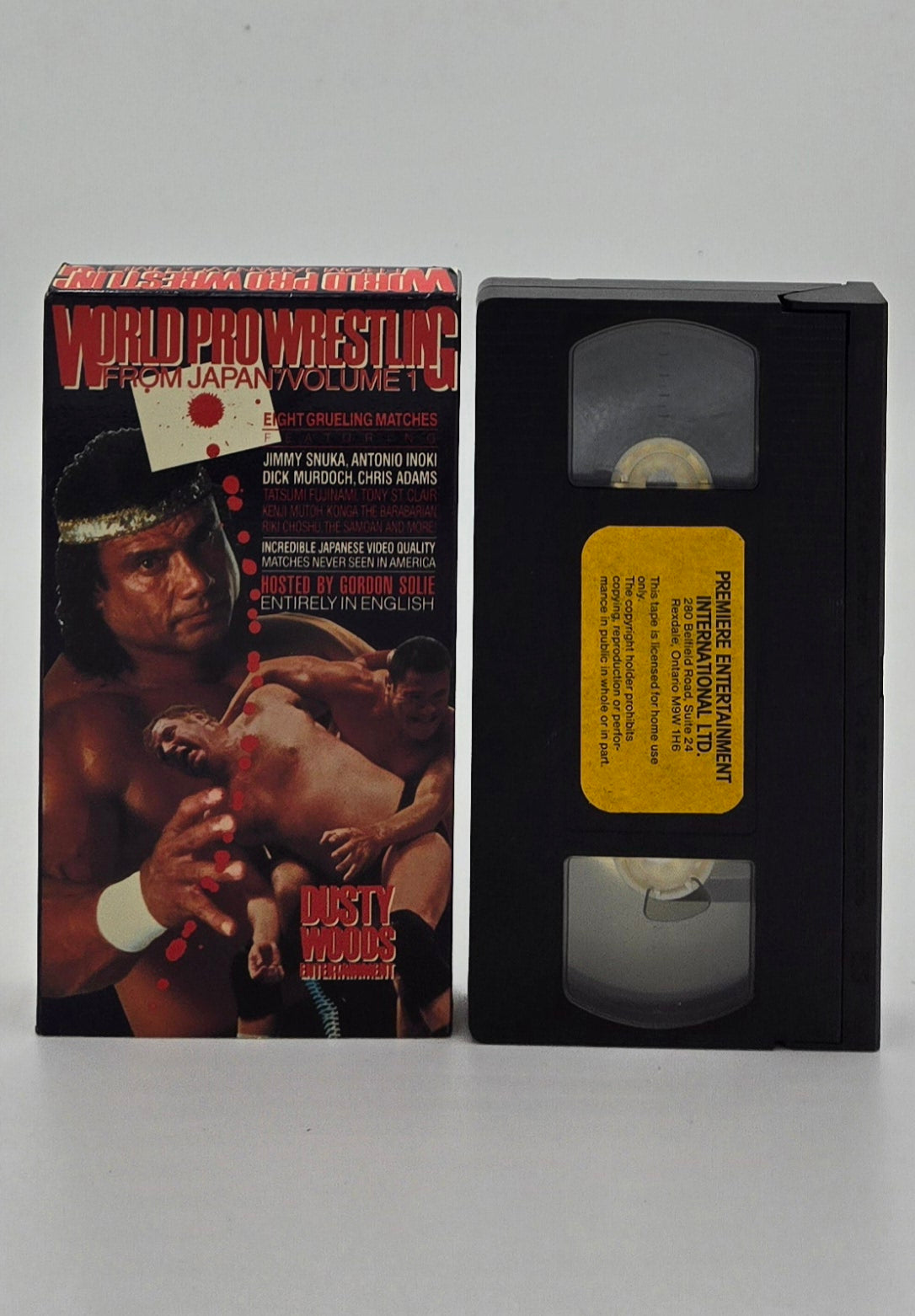 1987 World Pro Wrestling From Japan Vol. 1 VHS Tape