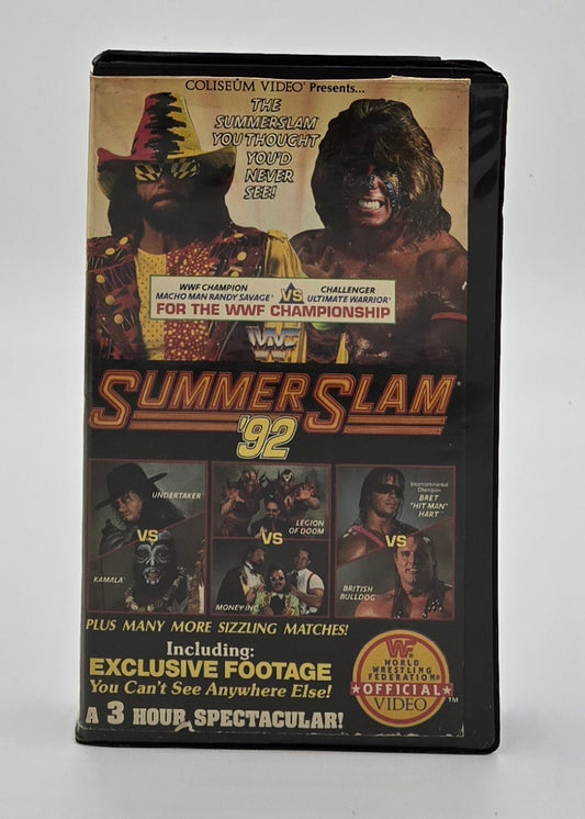 1992 WWF SummerSlam ‘92 Clamshell VHS Tape