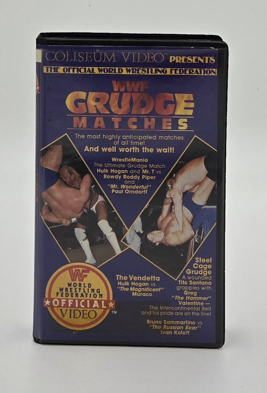 1986 WWF Grudge Matches Clamshell VHS Tape