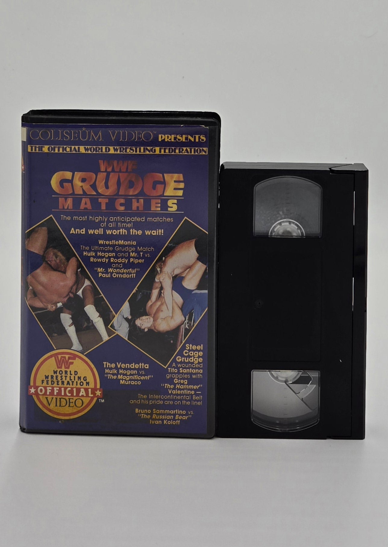 1986 WWF Grudge Matches Clamshell VHS Tape