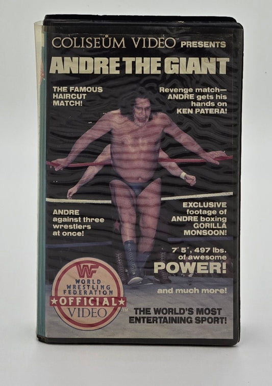 1985 WWF Andre the Giant Clamshell VHS Tape