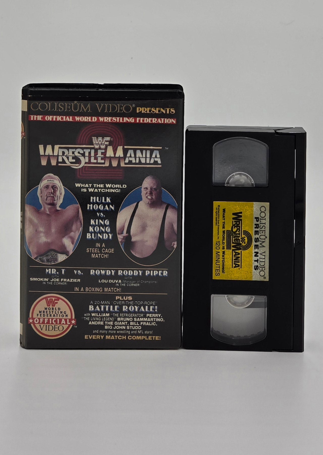 1986 WWF Wrestlemania II Clamshell VHS Tape