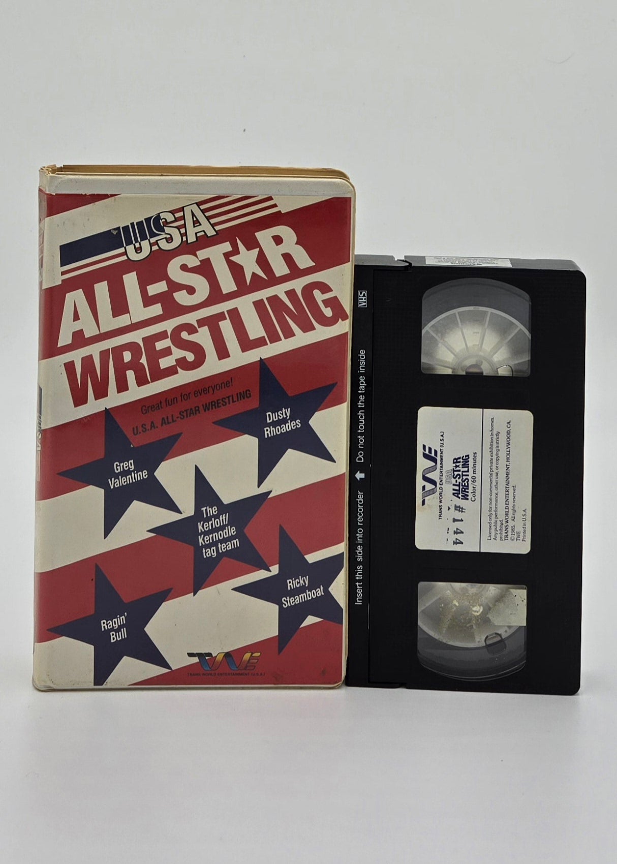 1985 USA All-Star Wrestling Clamshell VHS Tape