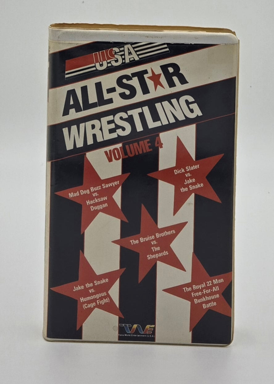 1986 USA All-Star Wrestling Vol. 4 Clamshell VHS Tape