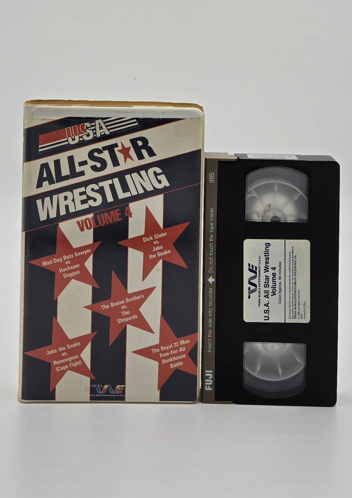 1986 USA All-Star Wrestling Vol. 4 Clamshell VHS Tape