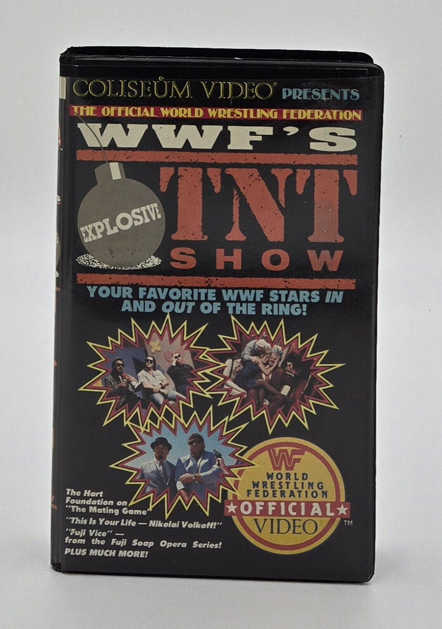 1986 WWF’s Explosive TNT Show Clamshell VHS Tape