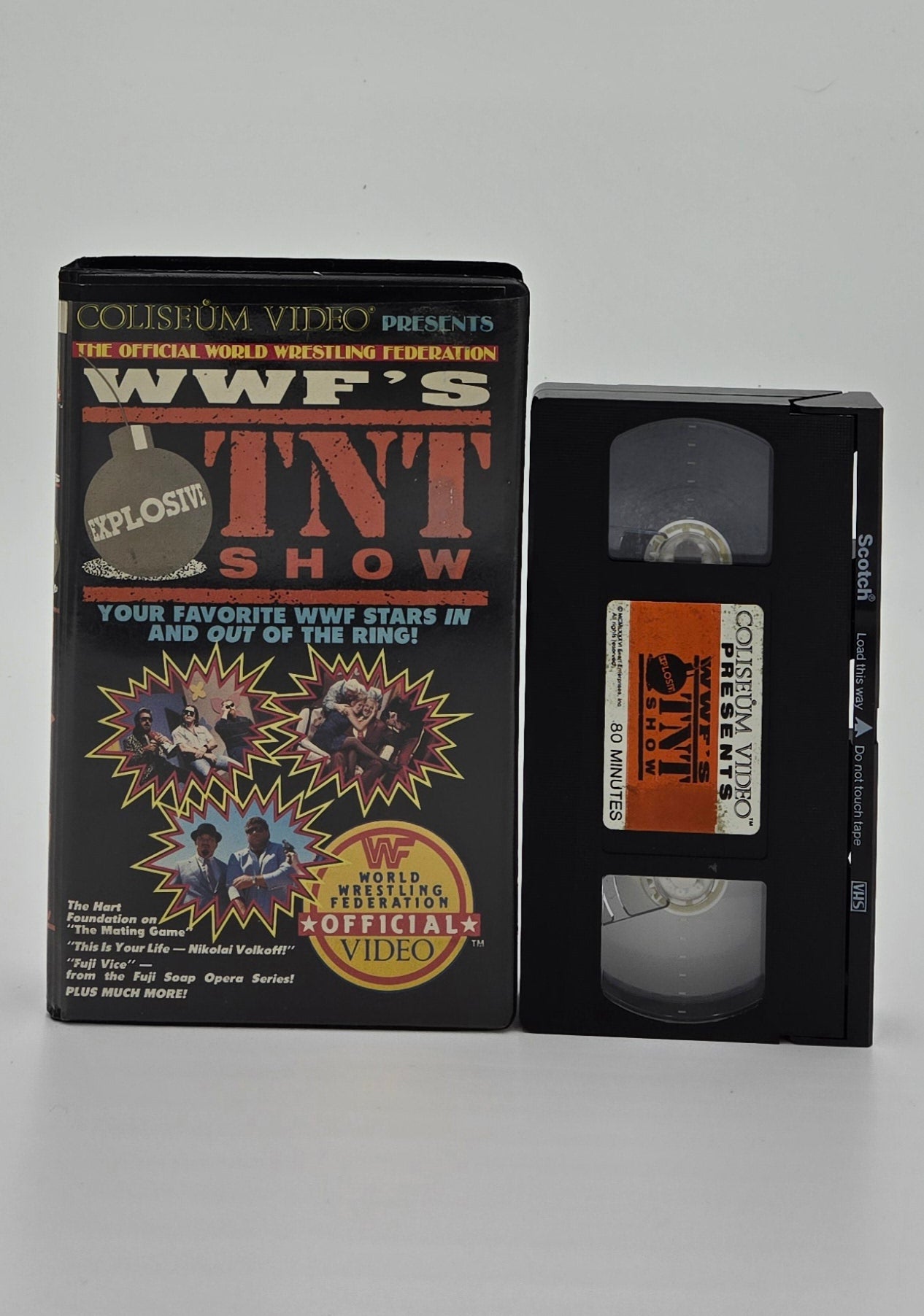 1986 WWF’s Explosive TNT Show Clamshell VHS Tape