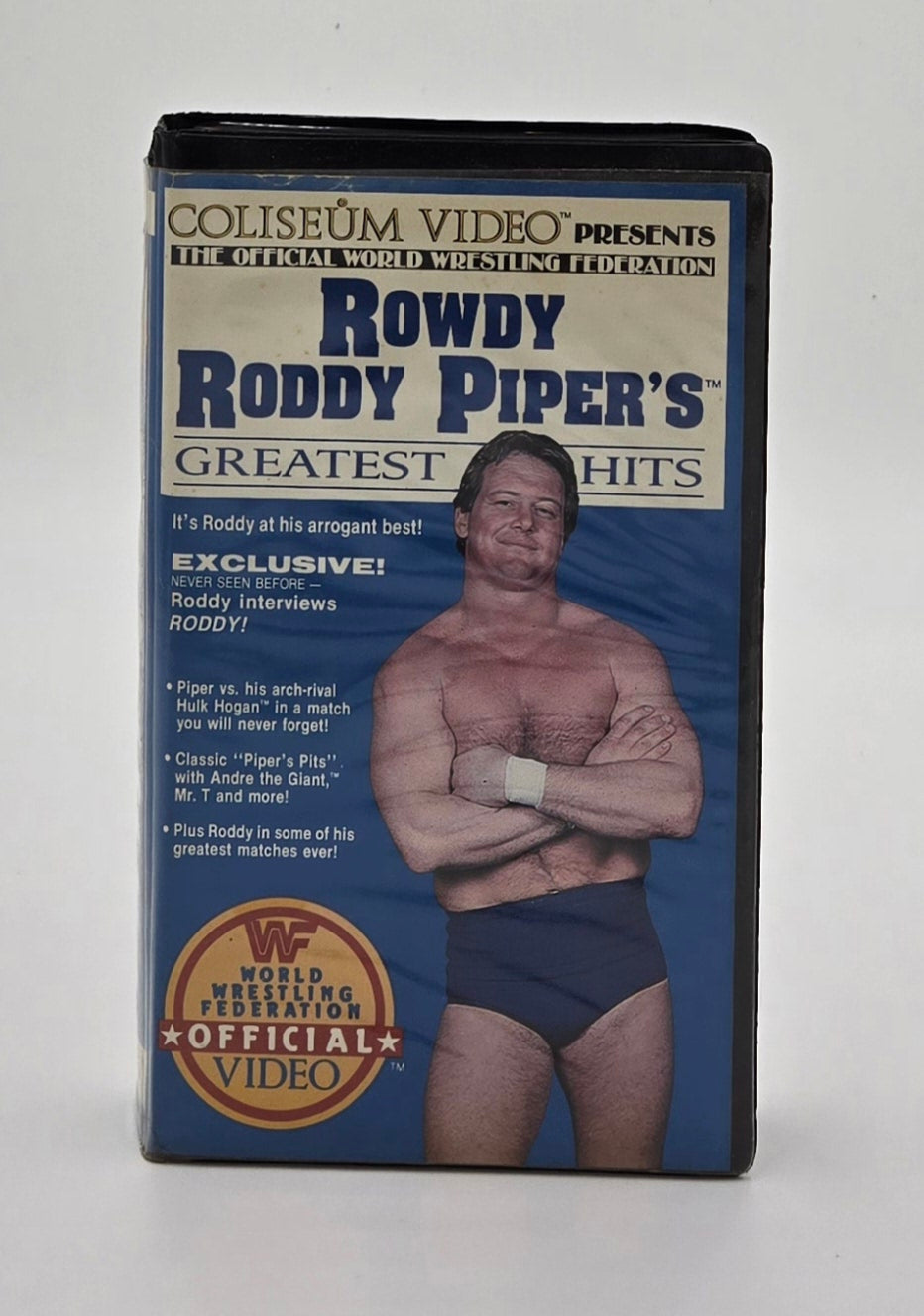 1985 WWF Rowdy Roddy Piper’s Greatest Hits Clamshell VHS Tape