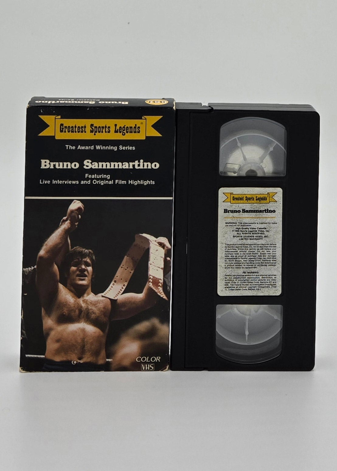 1985 Greatest Sports Legends Bruno Sammartino VHS Tape