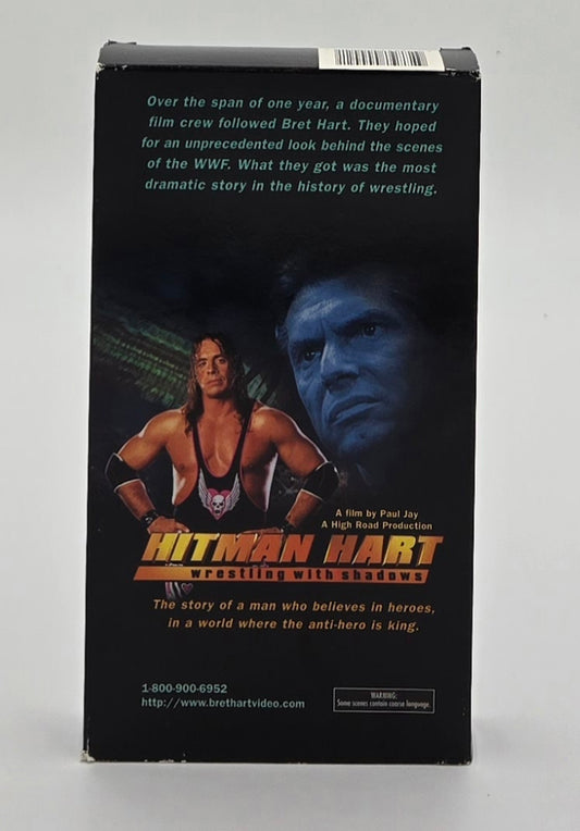 1998 Hitman Hart: Wrestling with Shadows VHS Tape