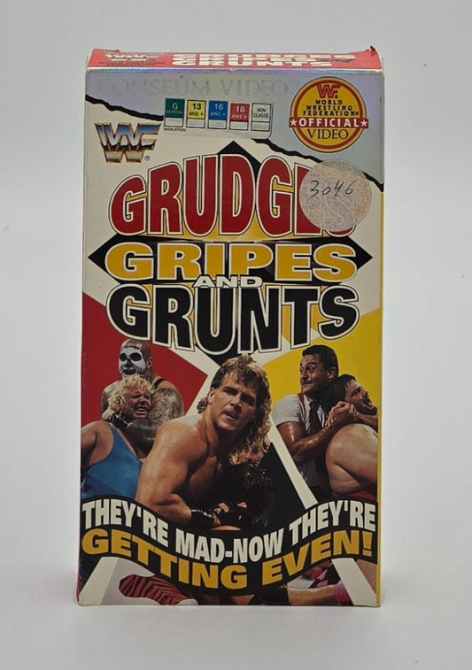 1993 WWF Grudge Gripes and Grunts VHS Tape