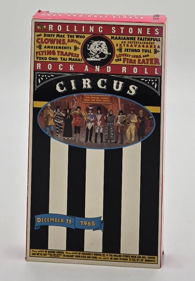 1995 Rock and Roll Circus Filmed Dec. 11, 1968 The Rolling Stones VHS Tape