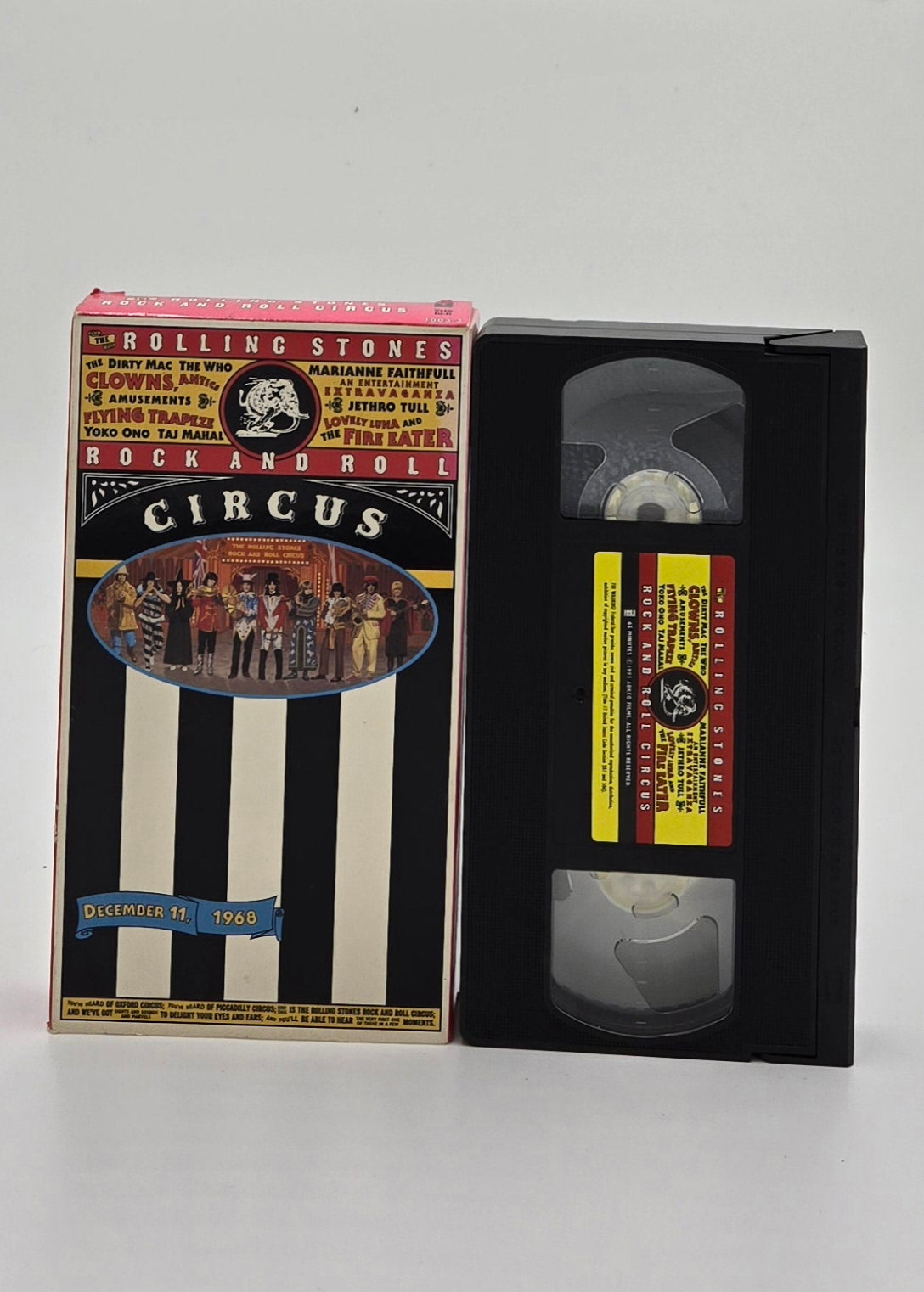 1995 Rock and Roll Circus Filmed Dec. 11, 1968 The Rolling Stones VHS Tape