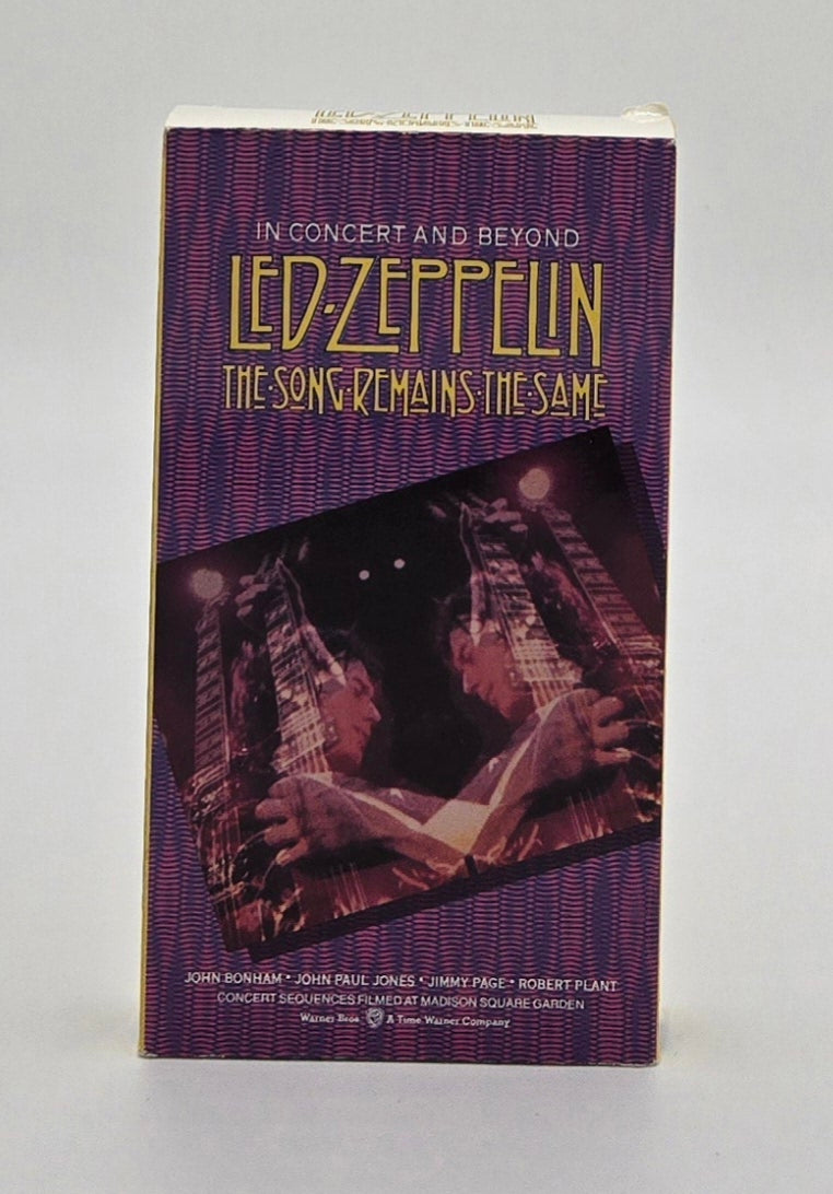 1976 Led Zeppelin in Concert and Beyond: The Song Remains the Same VHS Tape