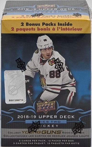 2018/19 Upper Deck Hockey Cards Series Two Blaster Box