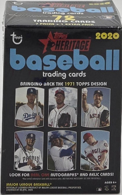 2020 Topps Heritage Baseball Cards Blaster Box