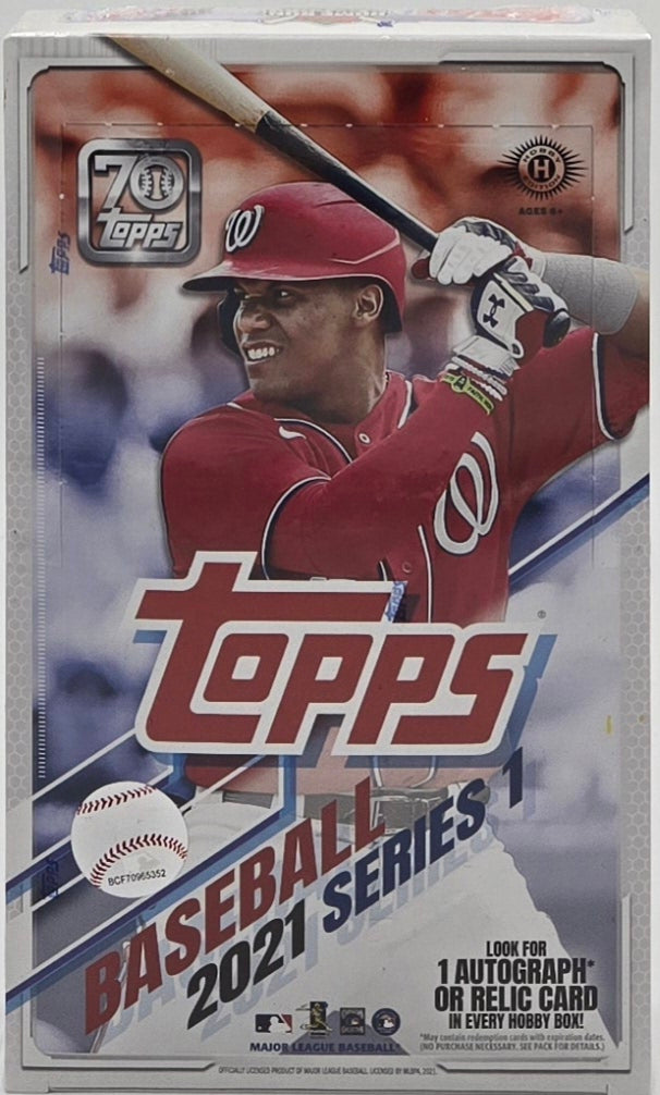 2021 Topps Baseball Cards Series One Hobby Box