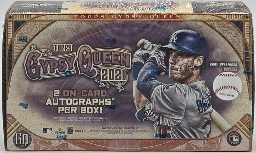 2021 Topps Gypsy Queen Baseball Cards Hobby Box (24 Packs) 2 Autographs