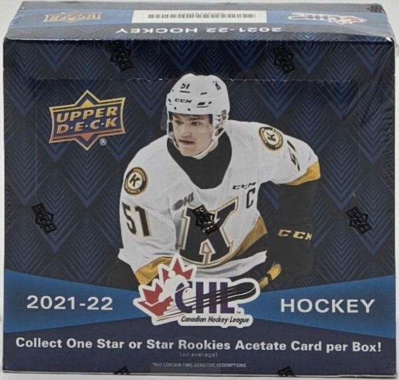 2021/22 Upper Deck CHL Hockey Cards Hobby Box (16 Packs)