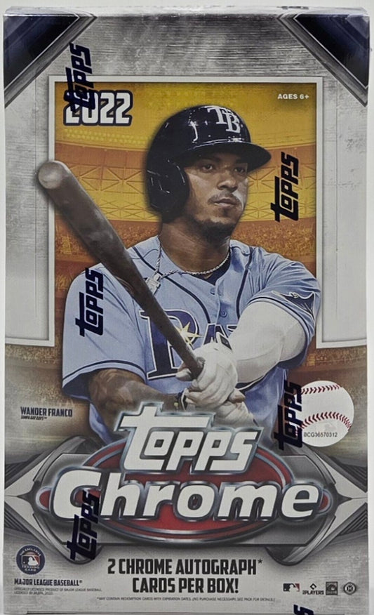 2022 Topps Chrome Baseball Cards Hobby Box (24 Packs)