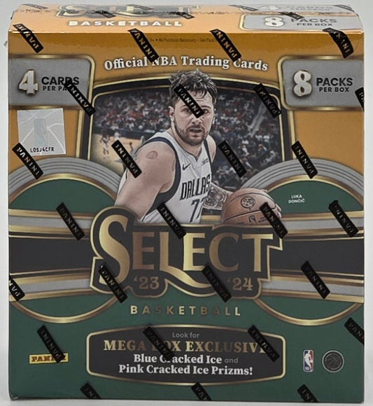 2023/24 Panini Select Basketball Cards Mega Box (8 Packs)