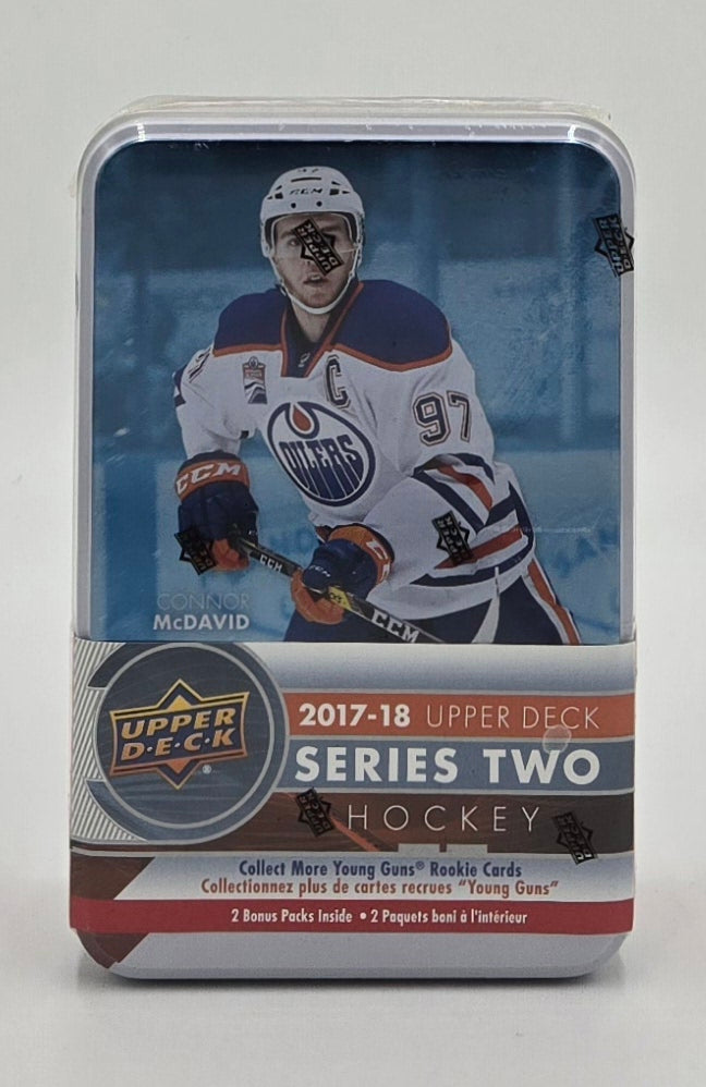 2017/18 Upper Deck Series Two Hockey Cards Tin (12 Packs)